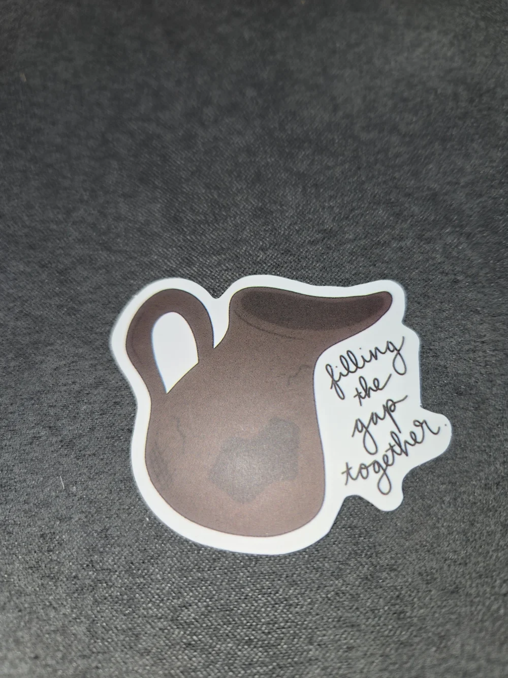 Brown Ceramic Pitcher Sticker - Home Office Stationery